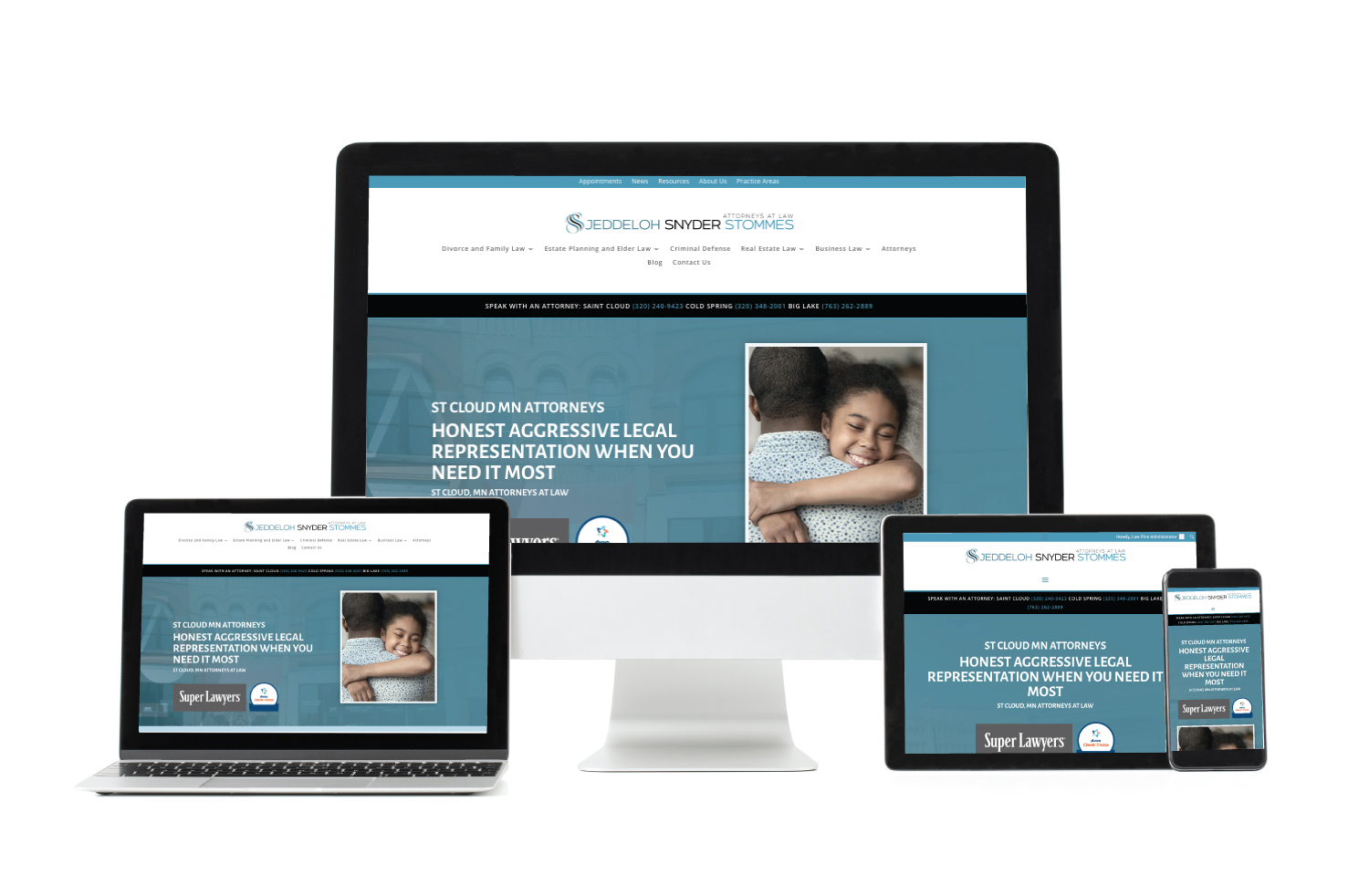 Responsive Law Firm website by The Ad Company - St Cloud MN